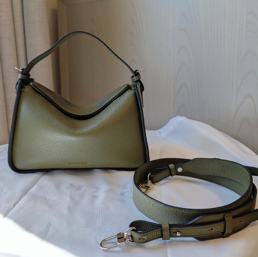 The Horse Clementine In Olive Leather